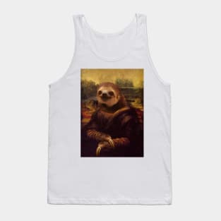 Sloth Mona Lisa - Print / Home Decor / Wall Art / Poster / Gift / Birthday / Sloth Lover Gift / Animal print Canvas Print Tank Top